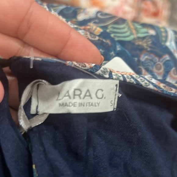 NWT LARA GUIDOTTI Silk Blend Floral Printed Maxi Dress - Picture 14 of 15